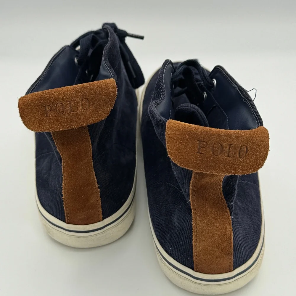 Polo Ralph Lauren Men's‎ Navy Corduroy Chukka Boots Size 9.5D